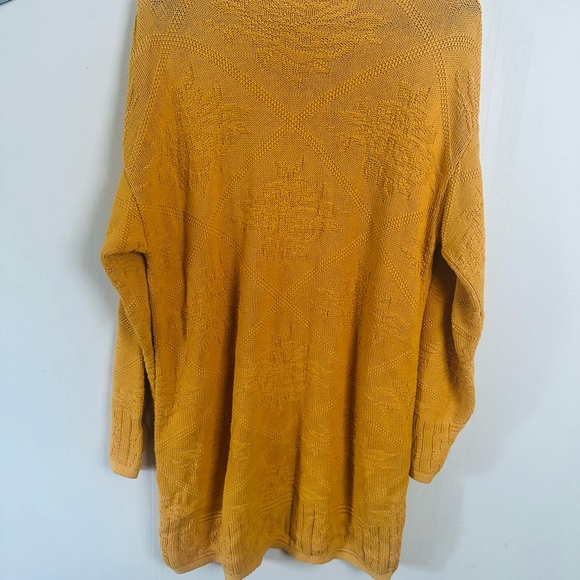 Cozy Mustard Sweater dress size Small oversized - Picture 1 of 6